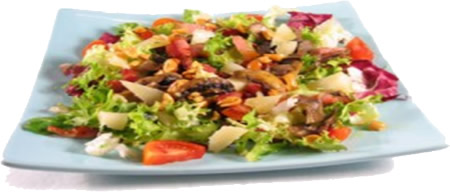 Receta de Ensalada de vegetales con <b>CHAMPIÑONES DEL CAMPO</b>